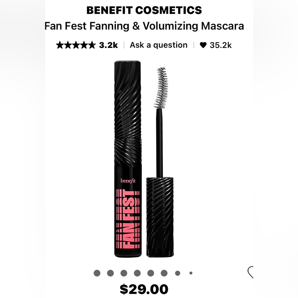 NEW IN BOX NEVER USED Benefit cosmetics fan fest mascara.